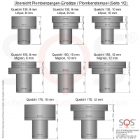 Plombenzangen-Einsatz ohne Gravur (1 Paar)