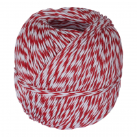 Plombenfaden aus Hanf, 150 m, rot-wei