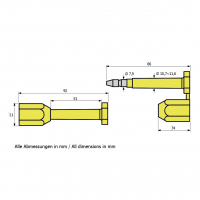 Containerplombe Snap-Bolt