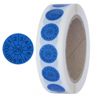 Jahresprfplakette mit 2-stelliger Jahreszahl (1000 Stk.)