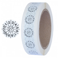 Jahresprfplakette mit 2-stelliger Jahreszahl (1000 Stk.)