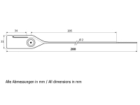 Durchziehplombe Fast Seal mit Sollbruchstelle 628