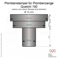 Plombenzange Quetchi 190 fr 14 mm Plomben
